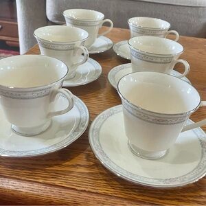 Lenox Charleston cup and saucer.  6 available @ $15 per set